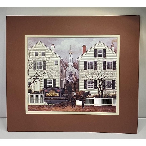 Other - Farewell Kiss to Mrs. Jacob Amherst Charles Wysocki Milkman Americana Unframed